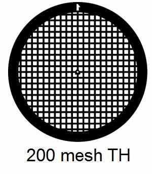 G200TH-CP3, 200 mesh, square, Cu/Pd, vial 100