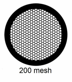 G200HEX-C3, 200 mesh, hexagonal, Cu, vial 100