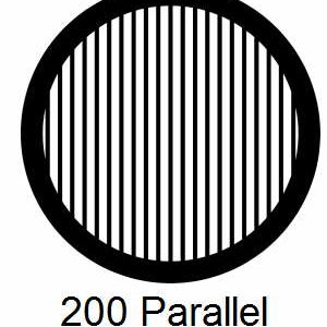 G200P-G3, 200 mesh, parallel, Au, vial 50