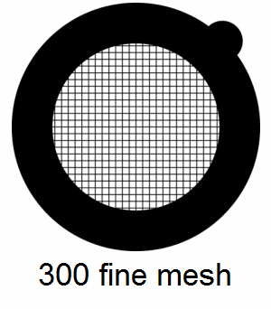 G300HS-G3, 300 fine square mesh, Au, vial 50