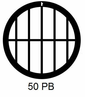 G50PB-C3, 50 mesh, parallel, Cu, vial 100