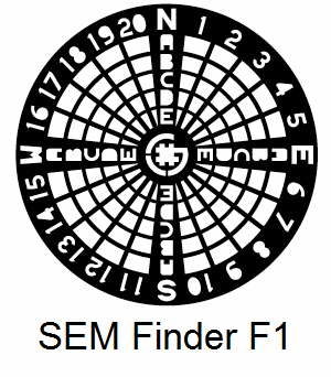 SEMF1-C, Finder grids, Cu, vial 10