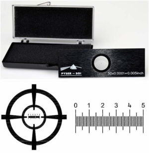 Stage Micrometer S11, 0.005inch in 0.0001inch divisions with UKAS